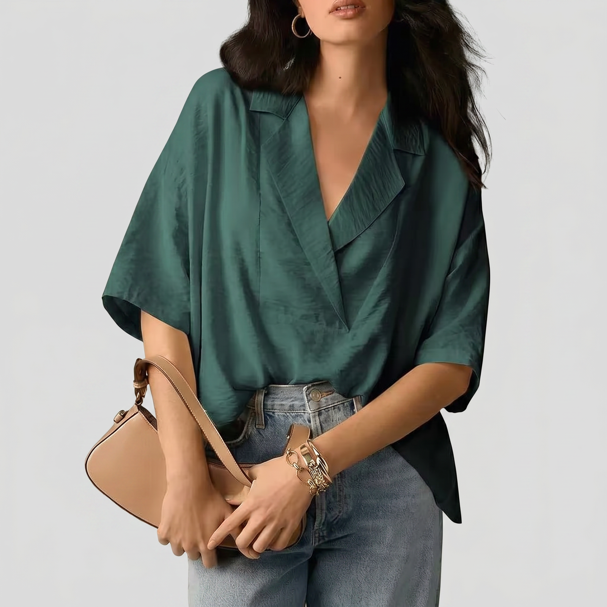 Blusa Bianca Elegante - Bella di Roma