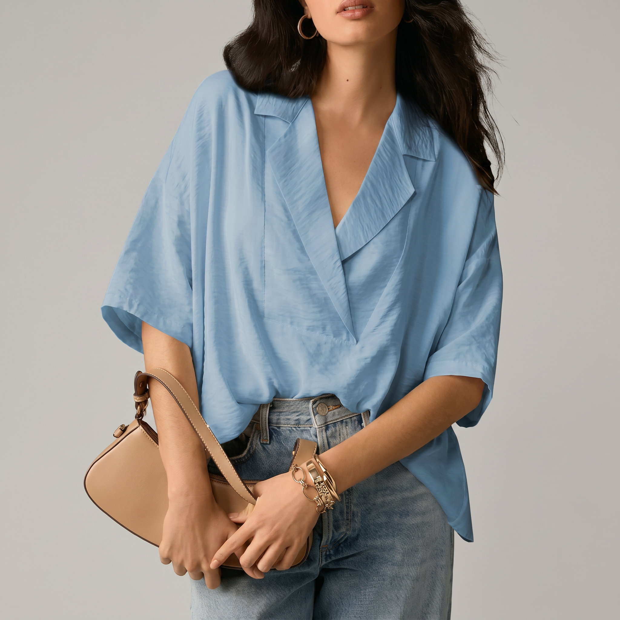 Blusa Bianca Elegante - Bella di Roma