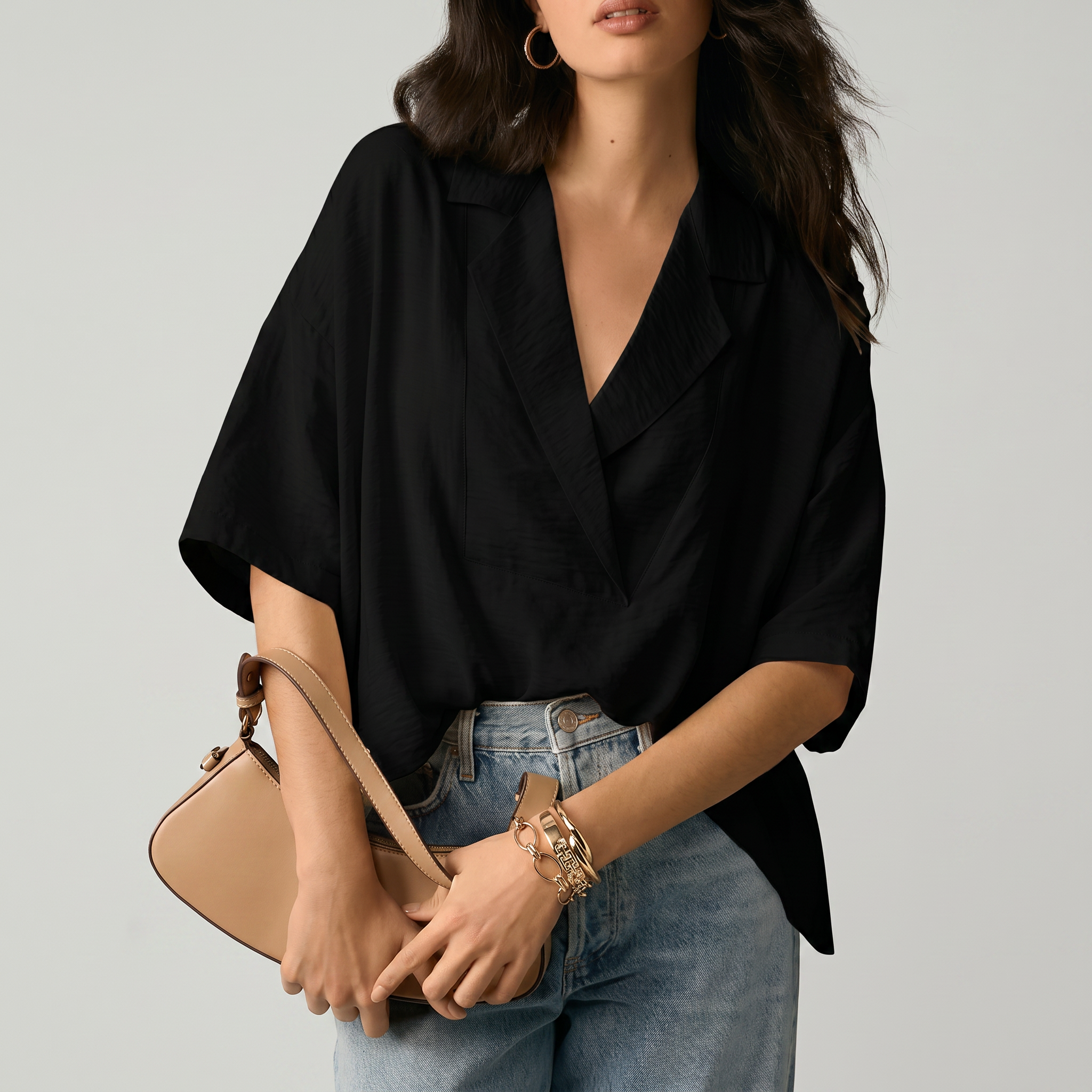 Blusa Bianca Elegante - Bella di Roma