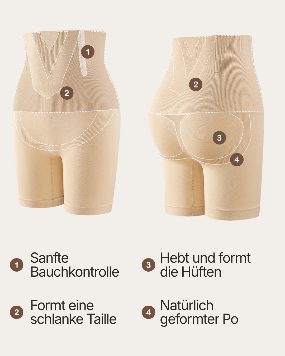 Shorts Modellanti per il Controllo della Pancia - Bella di Roma